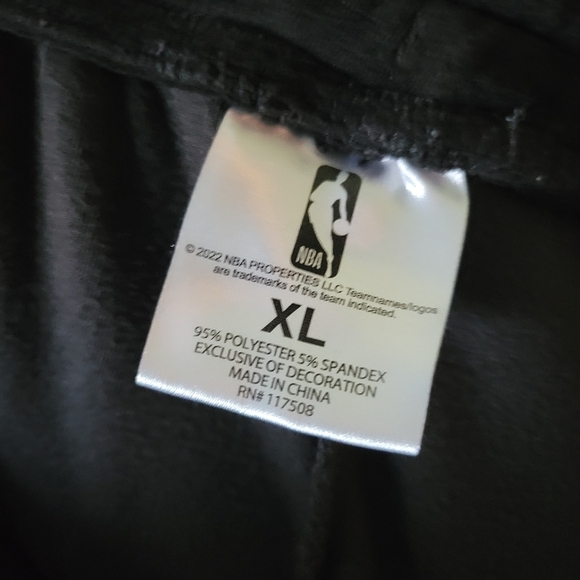 Chicago Bulls Velour Track Pants Womens XLarge Velvet Logo Straight Leg Stretch - Picture 4 of 4